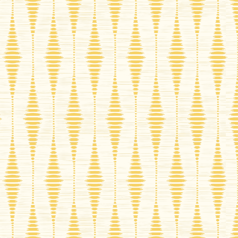 Covor de vinil galben rabaul ikat galben - TenStickers