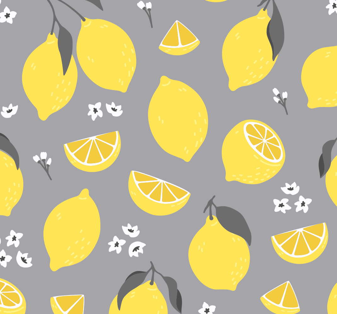 Covor de vinil galben lămâie tropicală - TenStickers