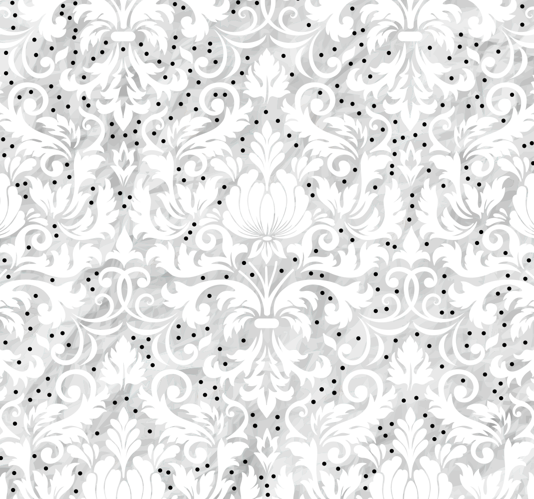 Covor de vinil alb eleganță cu model floral - TenStickers