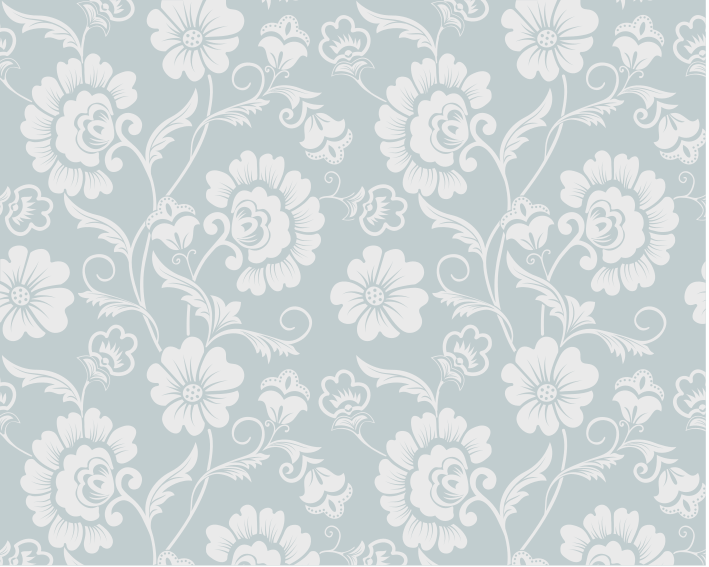 Covor de vinil alb cu imprimeu floral vintage - TenStickers