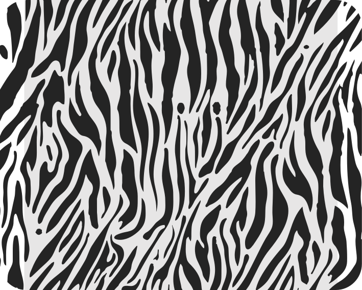 Covor de vinil alb cu model zebra - TenStickers