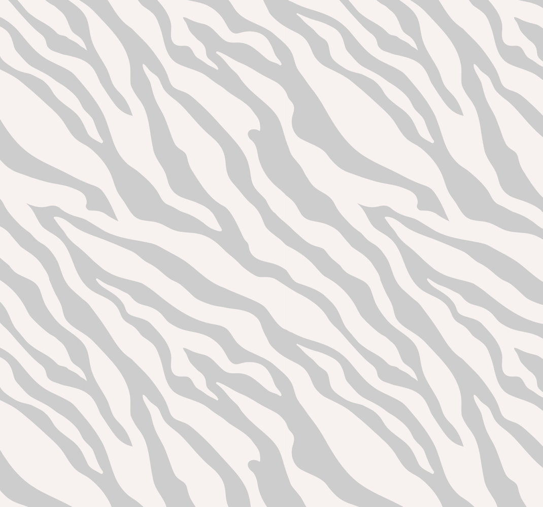 Covor de vinil alb cu model zebra gri deschis - TenStickers