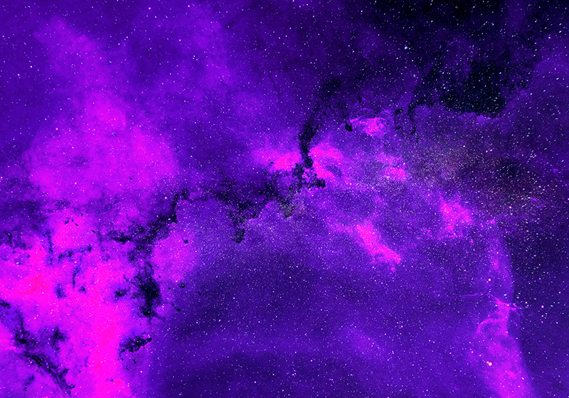 Covor de vinil violet nebula cosmică - TenStickers