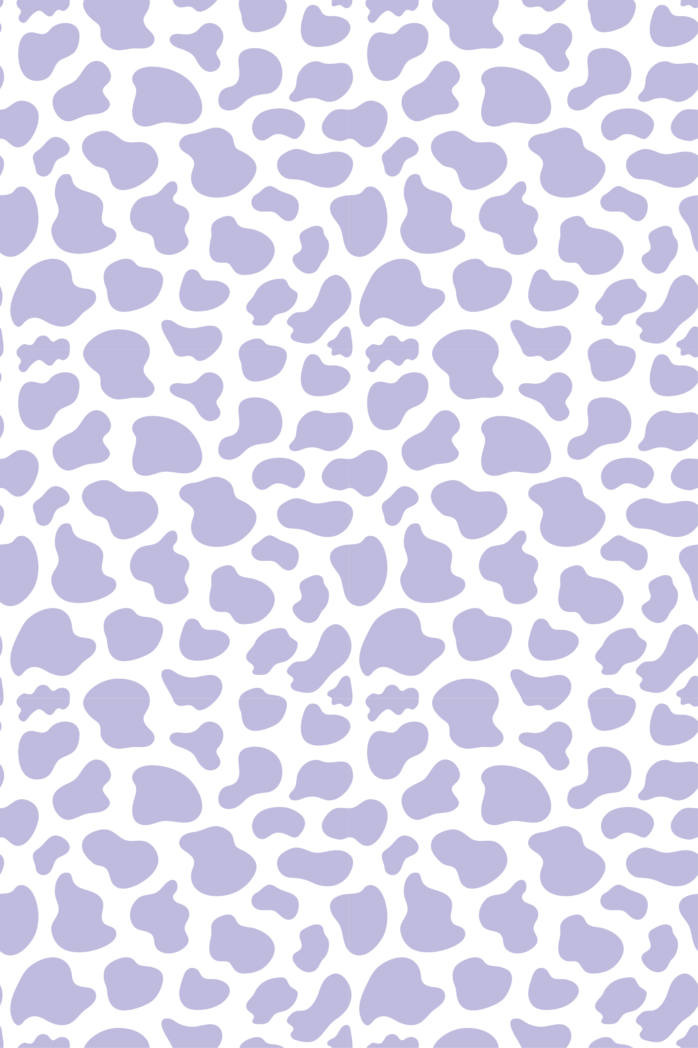 Covor de vinil violet cu imprimeu de vacă violet - TenStickers