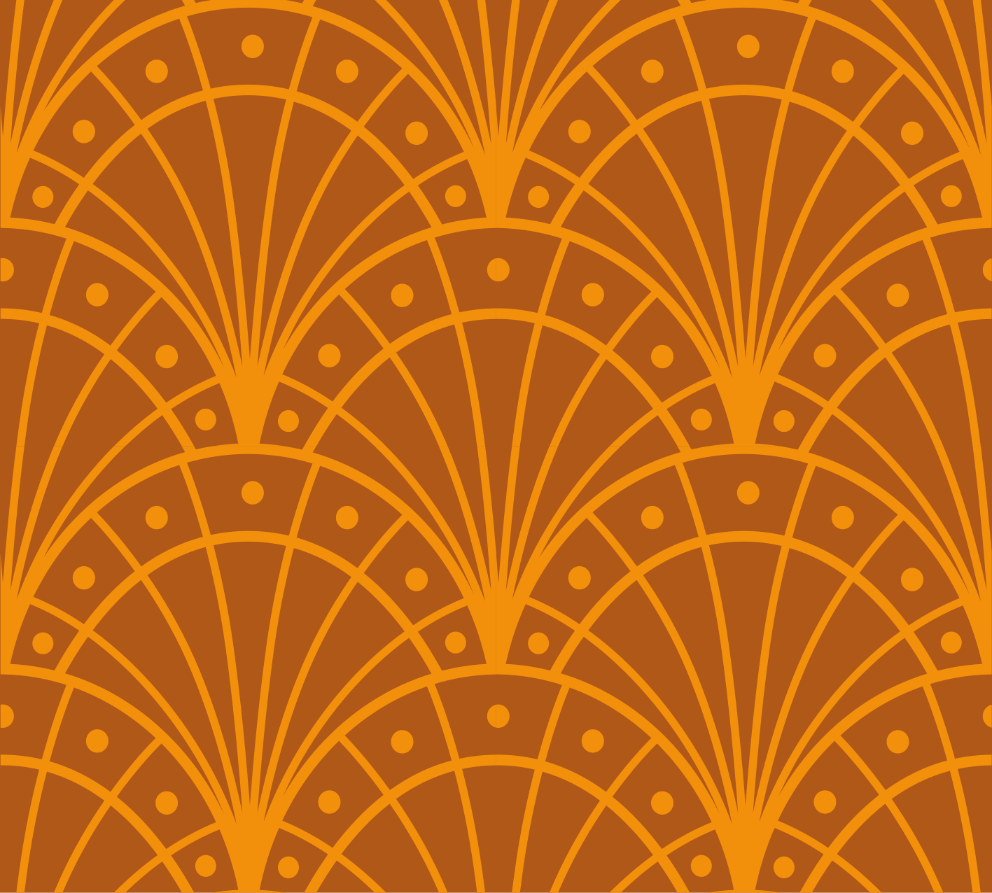 Covor de vinil portocala stil art deco elegant - TenStickers