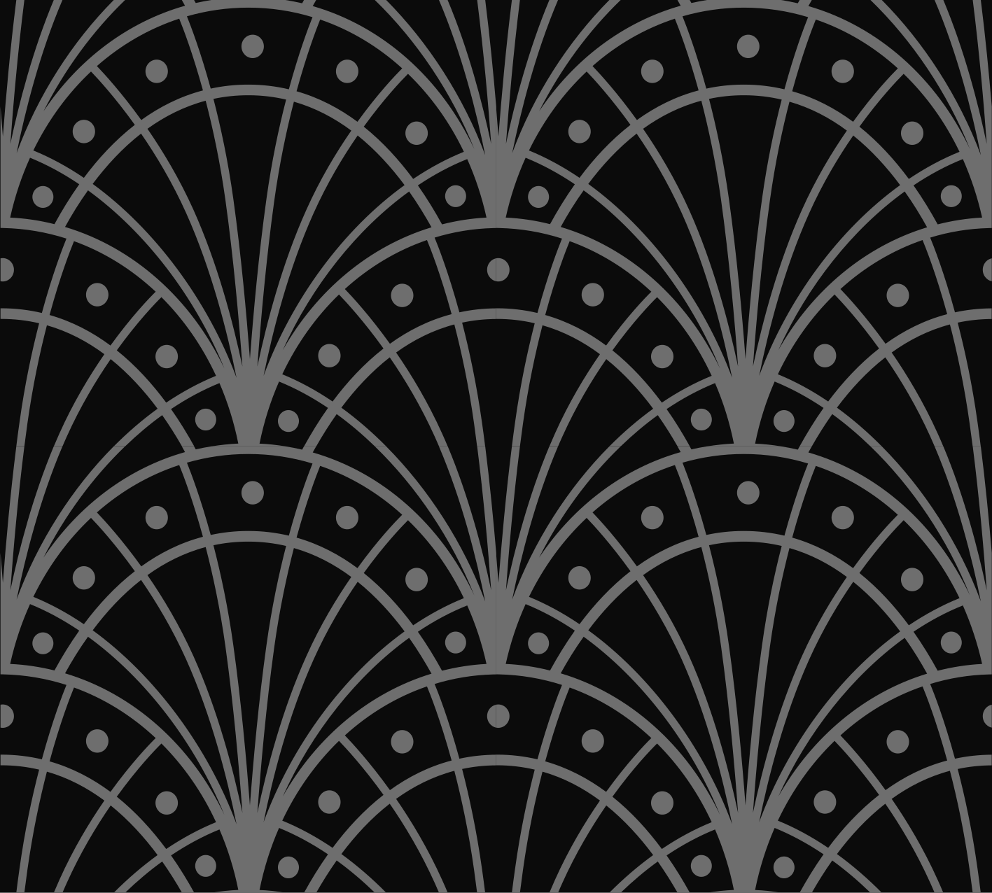 Covor vinil negru stil art deco elegant - TenStickers