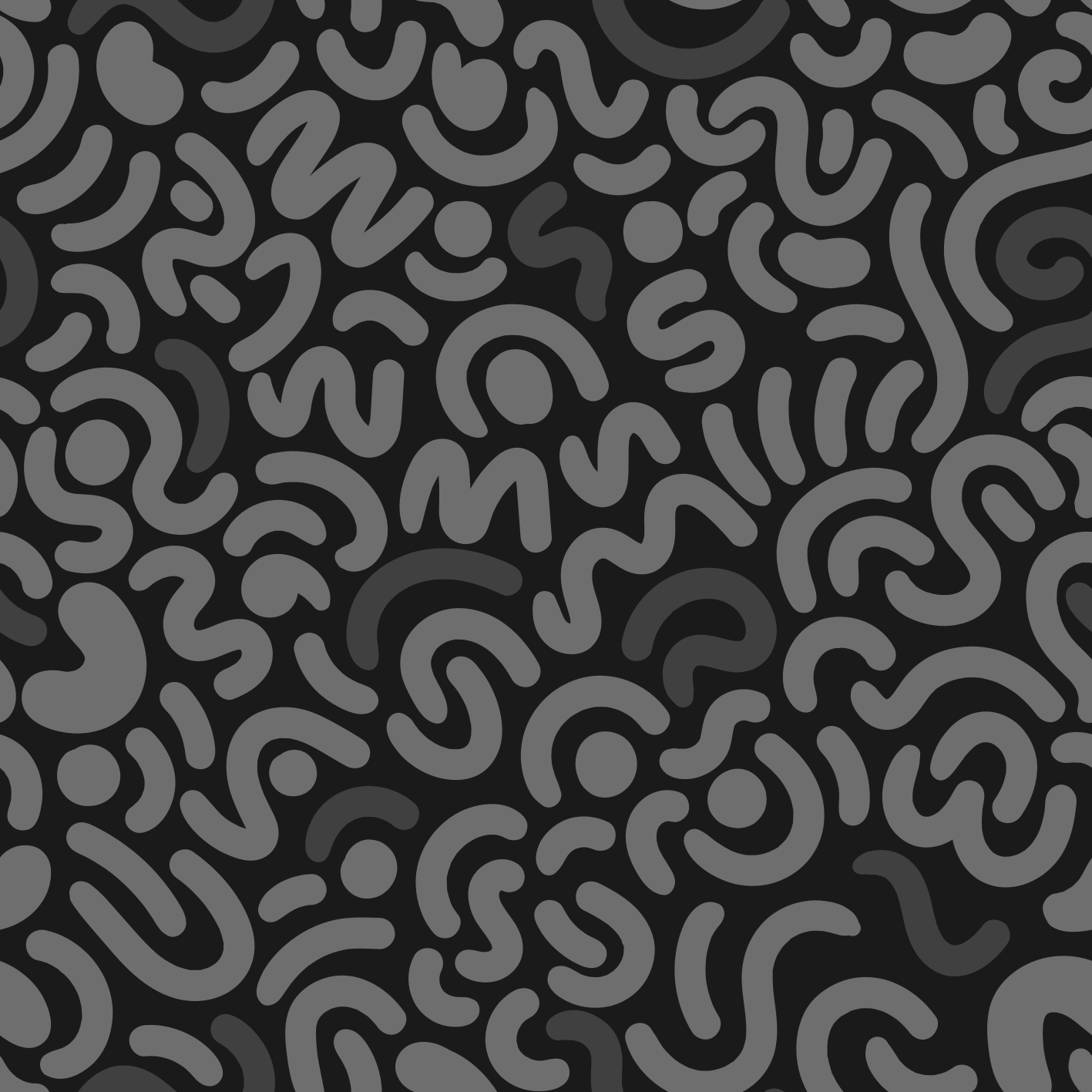 Covor vinil negru linii rotunde abstracte - TenStickers