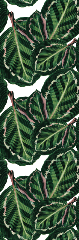 Covor vinil verde cu model maranta - TenStickers