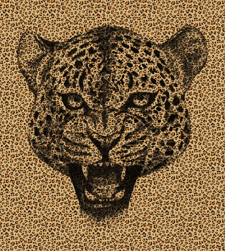 Covor de vinil cu imprimeu animal leopard - TenStickers
