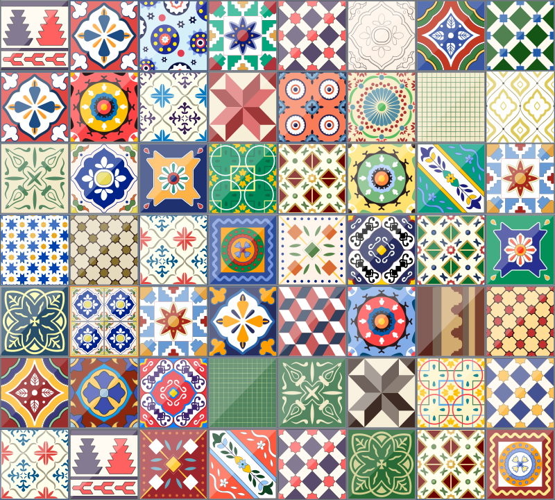 Covor colorat original din vinil - TenStickers