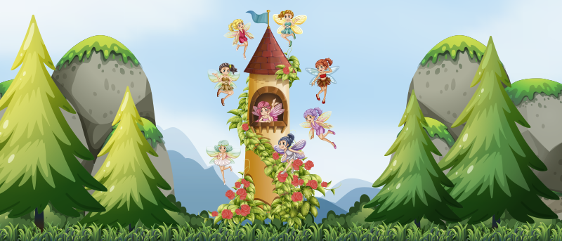 Covor minunat de vinil pentru povești pentru copii - TenStickers