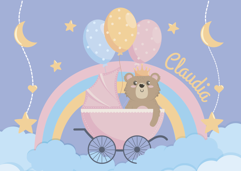 Covor vinil personalizat pentru copii - TenStickers