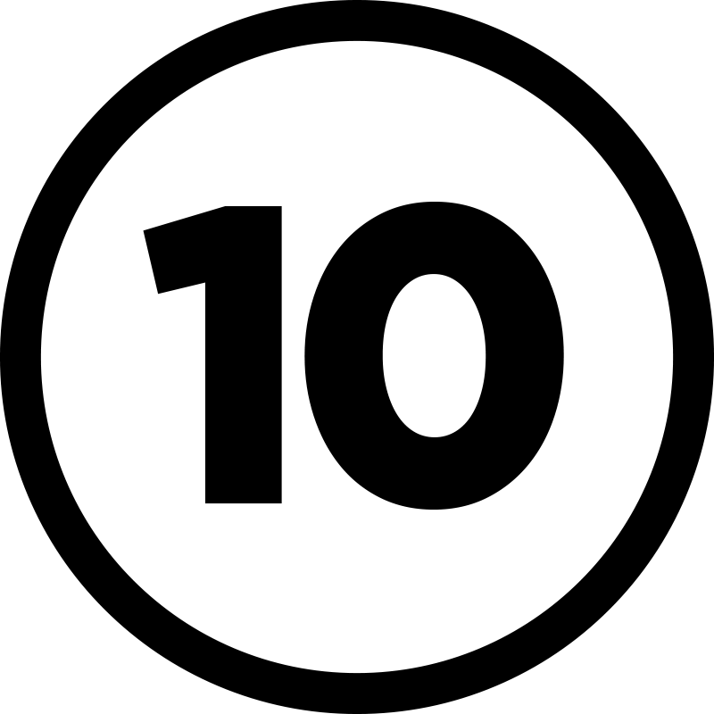 Covor vinil dormitor număr circular personalizabil - TenStickers