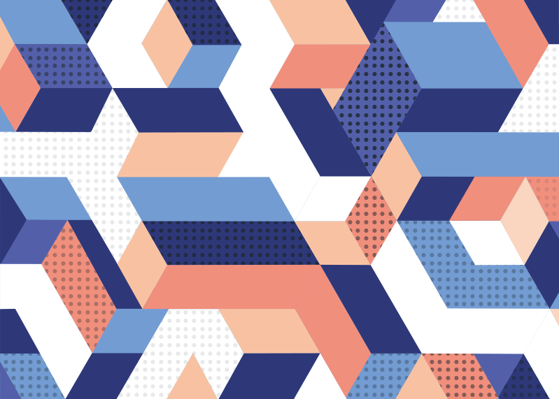 Covor modern de vinil geometric 3d - TenStickers