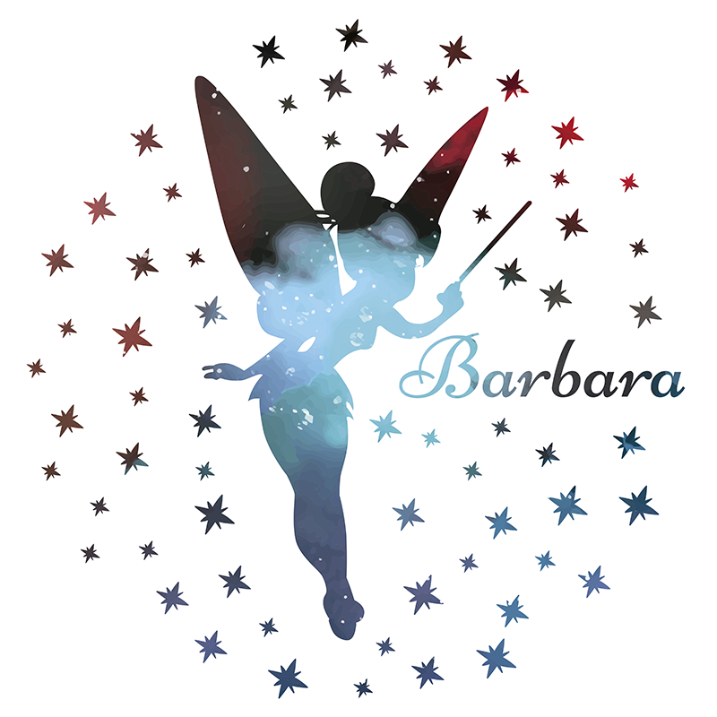 Zână covor de vinil cu nume - TenStickers