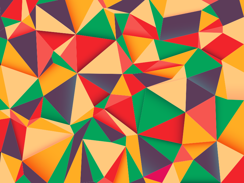 Covor vinil stil triunghi colorat - TenStickers