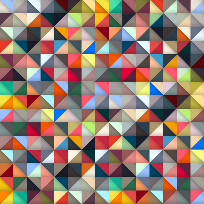 Covor colorat triunghiular din vinil - TenStickers