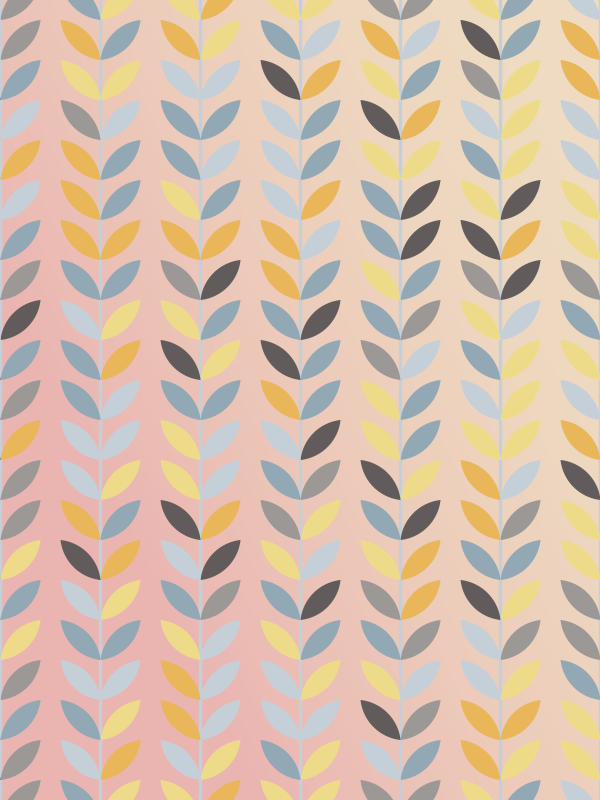 Covor de vinil scandinav cu flori în stil nordic - TenStickers