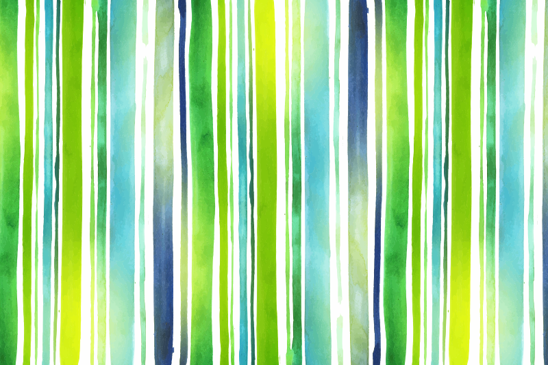 Covor de vinil cu dungi de acuarelă - TenStickers