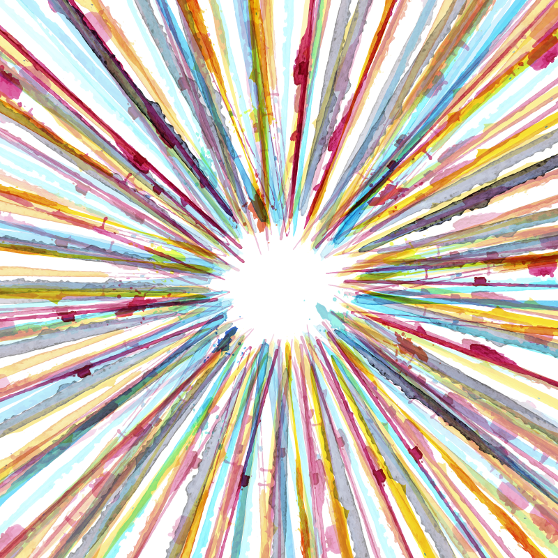 Covor din vinil cu dungi cu acuarelă - TenStickers