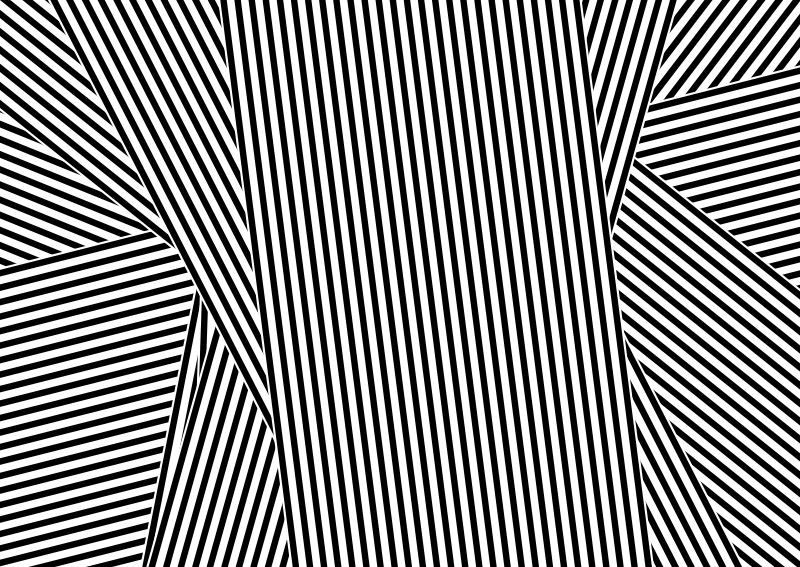 Covor de vinil cu dungi alb-negru - TenStickers