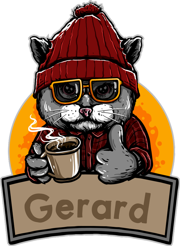 Covor vintage de vinil pisica personalizata - TenStickers