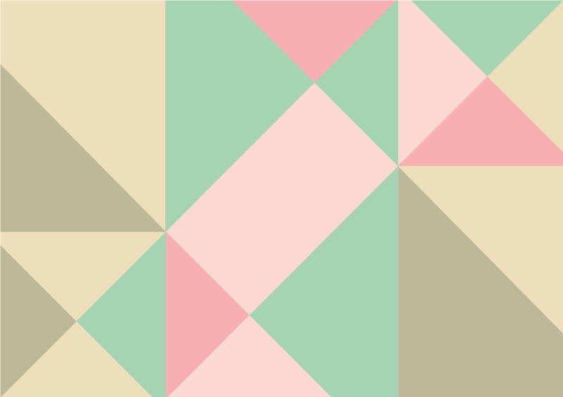 Covor minunat geometric de culori moi - TenStickers