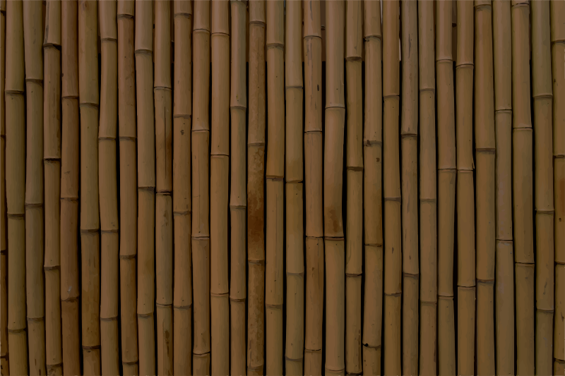 Covor de vinil cu imitație de bambus întunecat - TenStickers