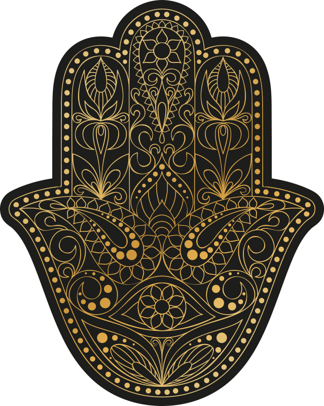 Covor de vinil fatma hand mandala - TenStickers