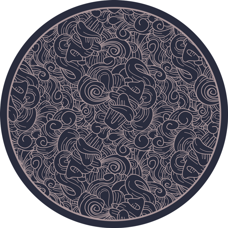Covor living din paisley vinil - TenStickers
