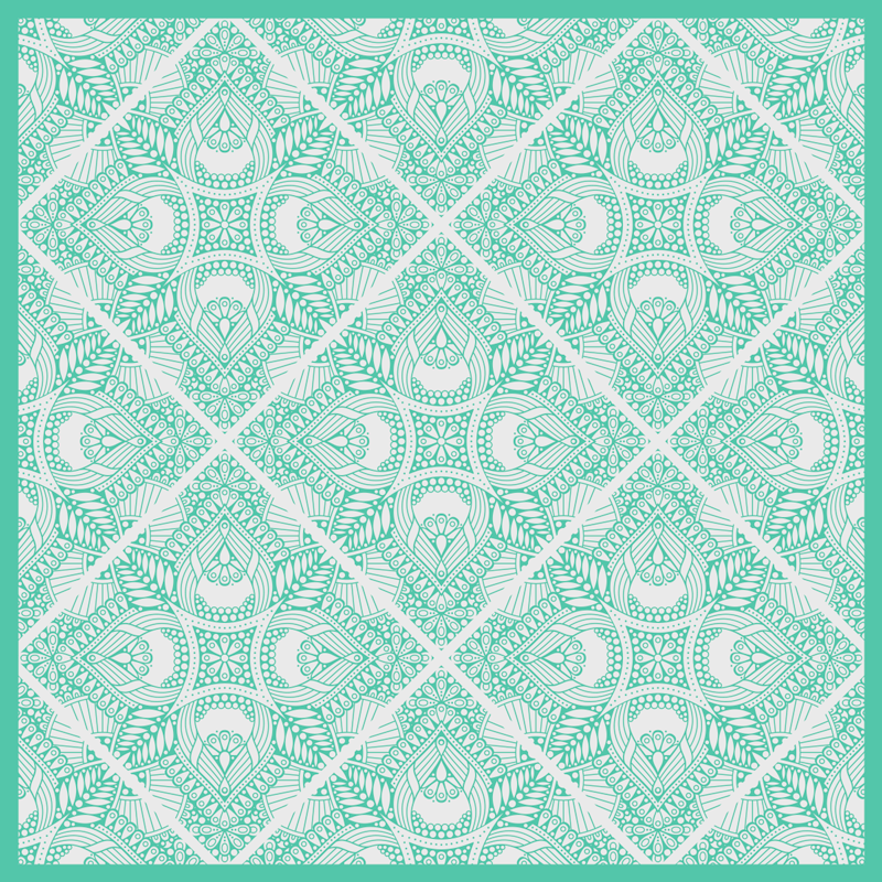 Covor ornamental covor din dormitor vinil - TenStickers