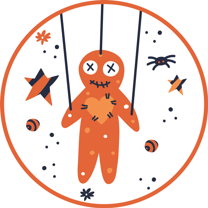 Covor de vinil Halloween turtă dulce de halloween - TenStickers