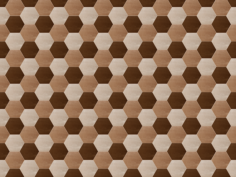 Covor de vinil cu textură hexagonală din lemn - TenStickers