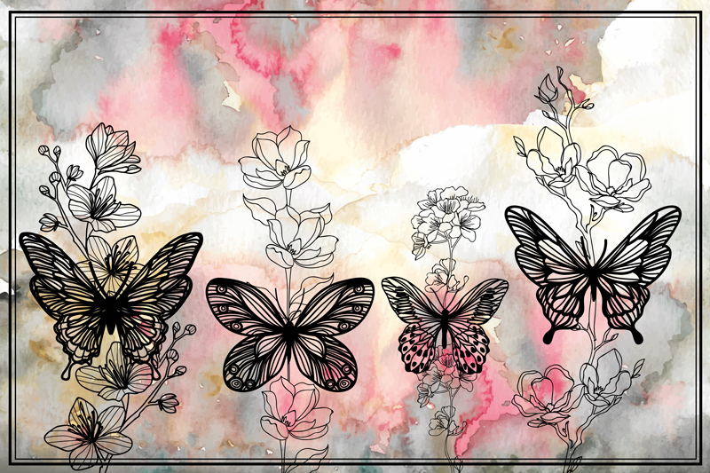 Covor de vinil art butterfly animal - TenStickers