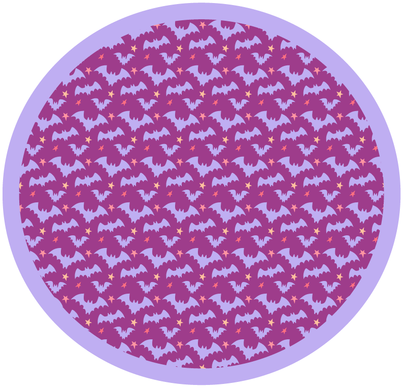 Covor de vinil Halloween motiv de lilieci de halloween - TenStickers