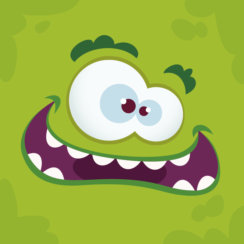 Covor de vinil pentru copii cu personaj de monstru desenat - TenStickers