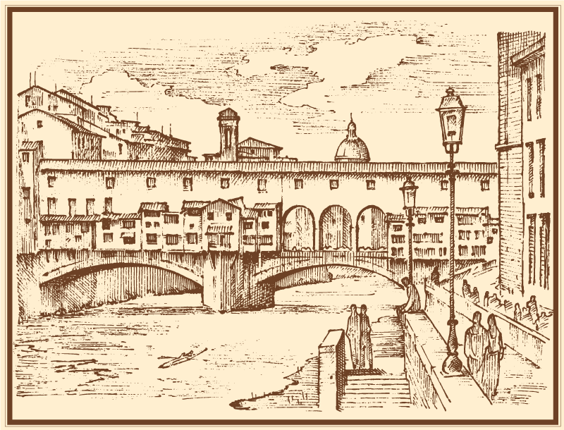 Covor sufragerie florența în italia - TenStickers