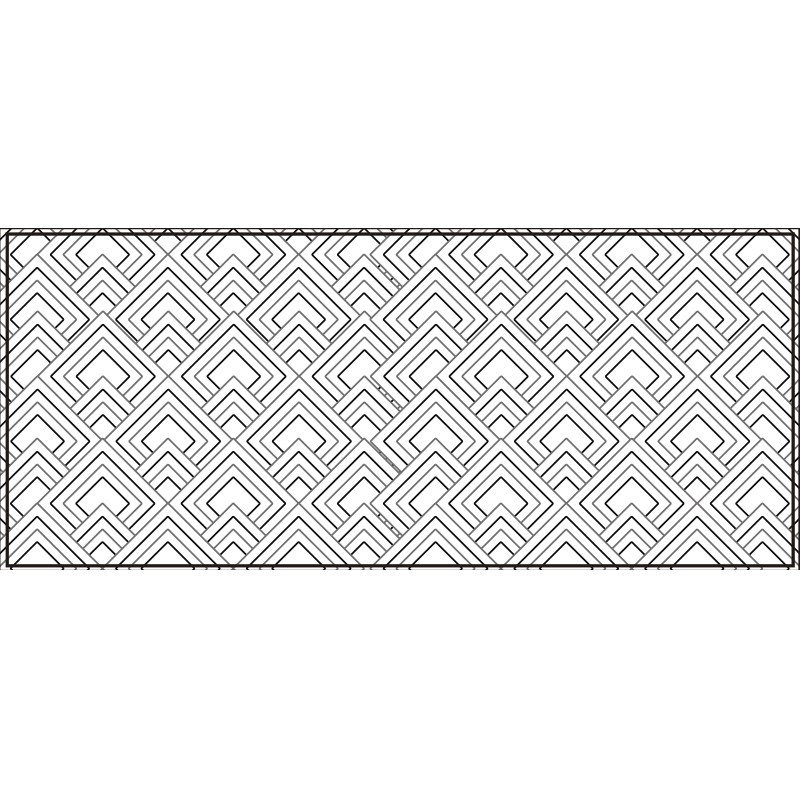 Covor de vinil geometric model geometric de labirint - TenStickers