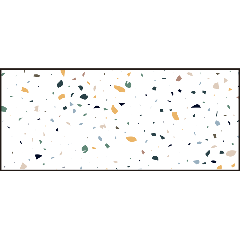 Covor de vinil geometric inspirație terrazzo - TenStickers
