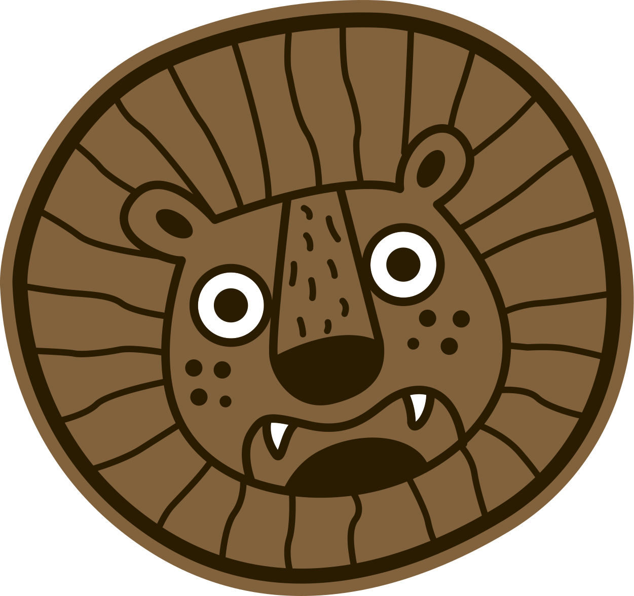 Covor de vinil leu pentru copii covor pentru animale - TenStickers