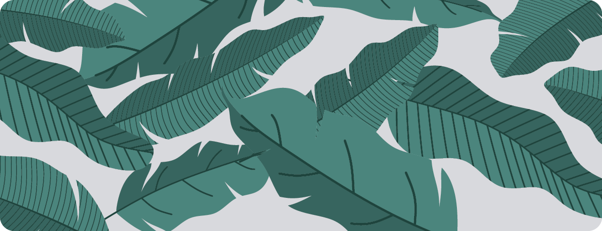 Covor floral frunze jungla verde - TenStickers