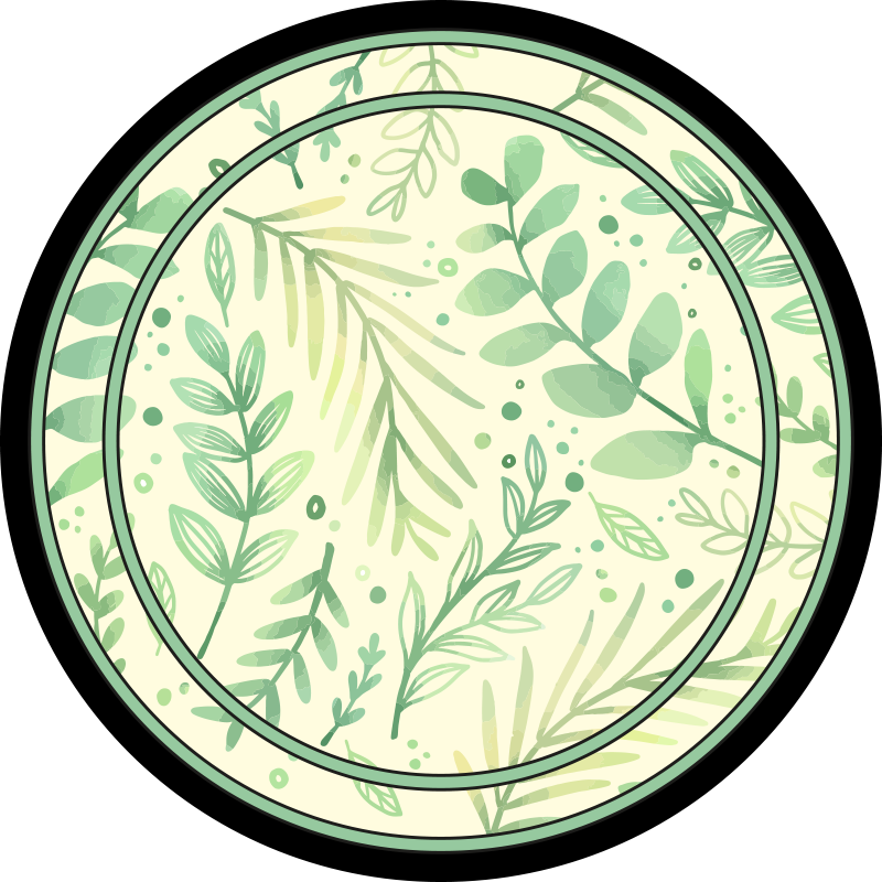 Covor de frunze din vinil floral - TenStickers