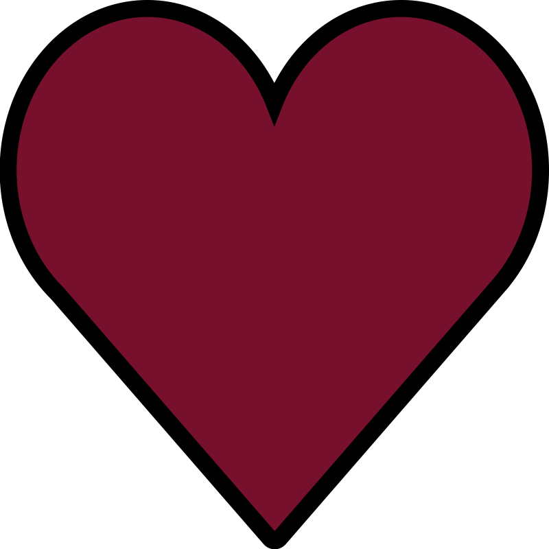 Covor de vinil roșu în formă de inimă - TenStickers