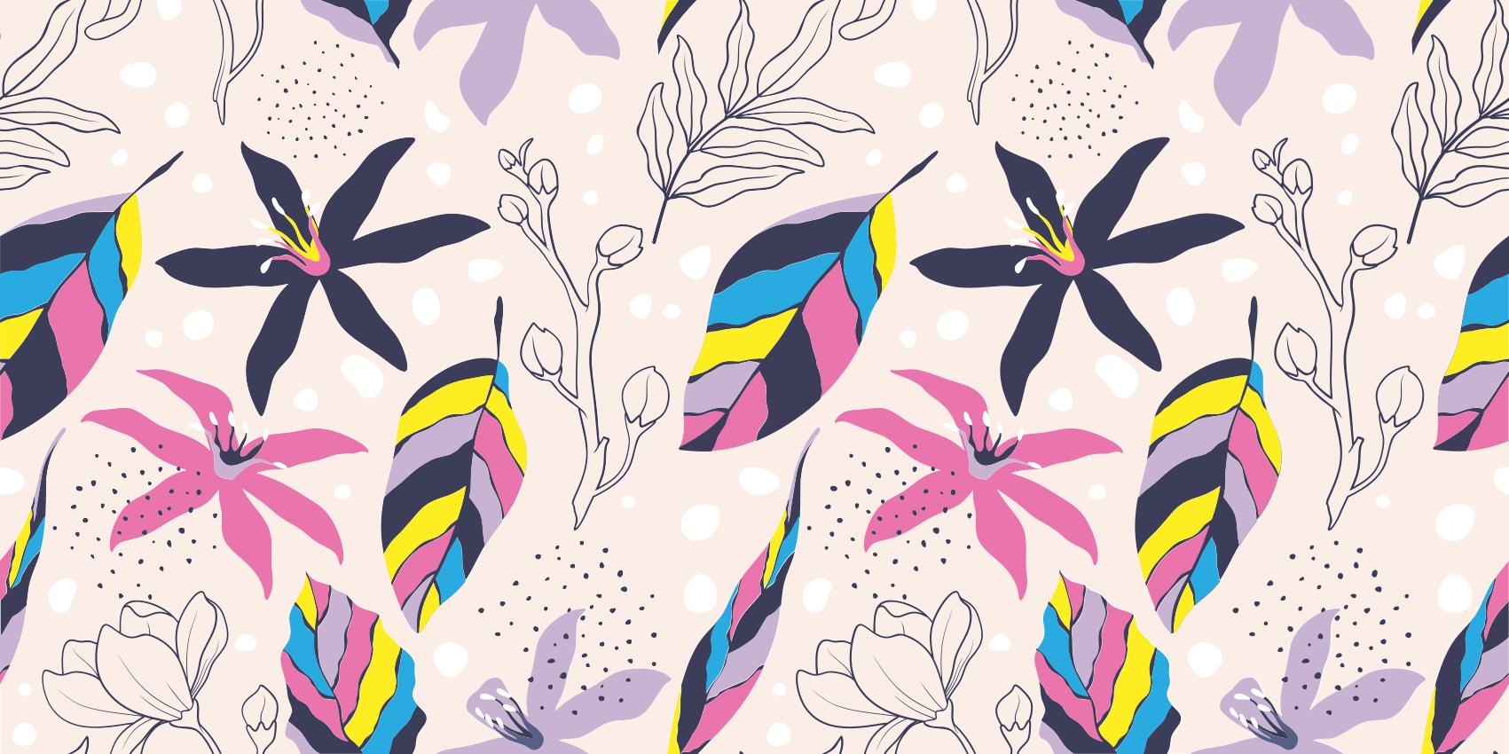 Covor floral floare - TenStickers