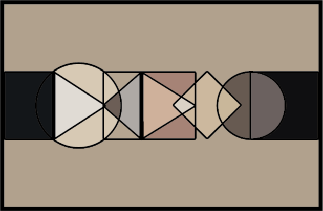 Covor de vinil forme geometrice cercuri - TenStickers