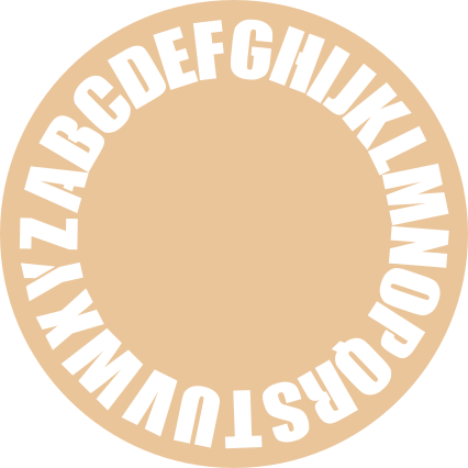 Covor vinil alfabet aspect circular alfabetic - TenStickers