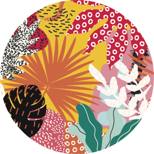 Covor vinil flori și plante armonie botanică tropicală - TenStickers