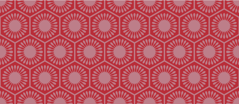 Covor de vinil geometric ansamblu de motive circulare - TenStickers