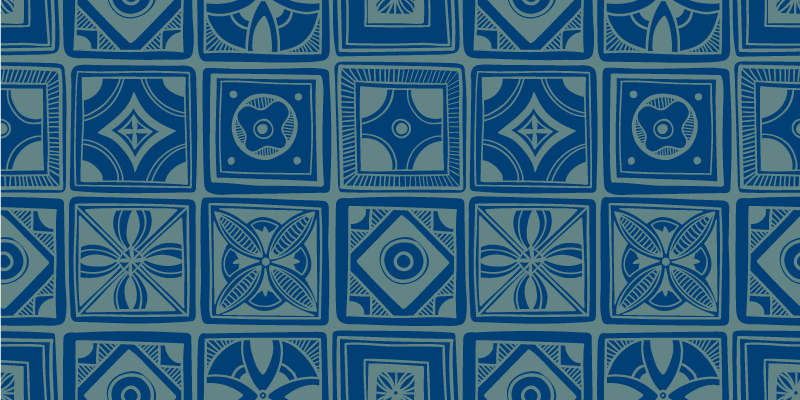 Covor vinil efect de țiglă geometric decorativ - TenStickers