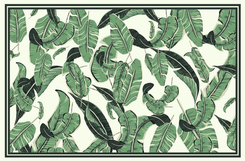 Covor gigantic cu frunze de palmier - TenStickers